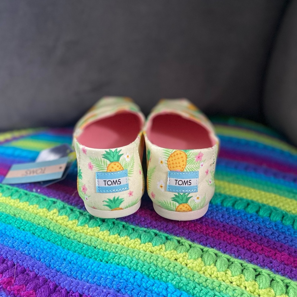 TOMS | Women’s 8 | NWT | Lemonade Pineapple Paradise | Alpargata - Picture 16 of 16